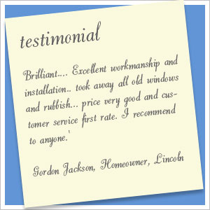 customer testimonial